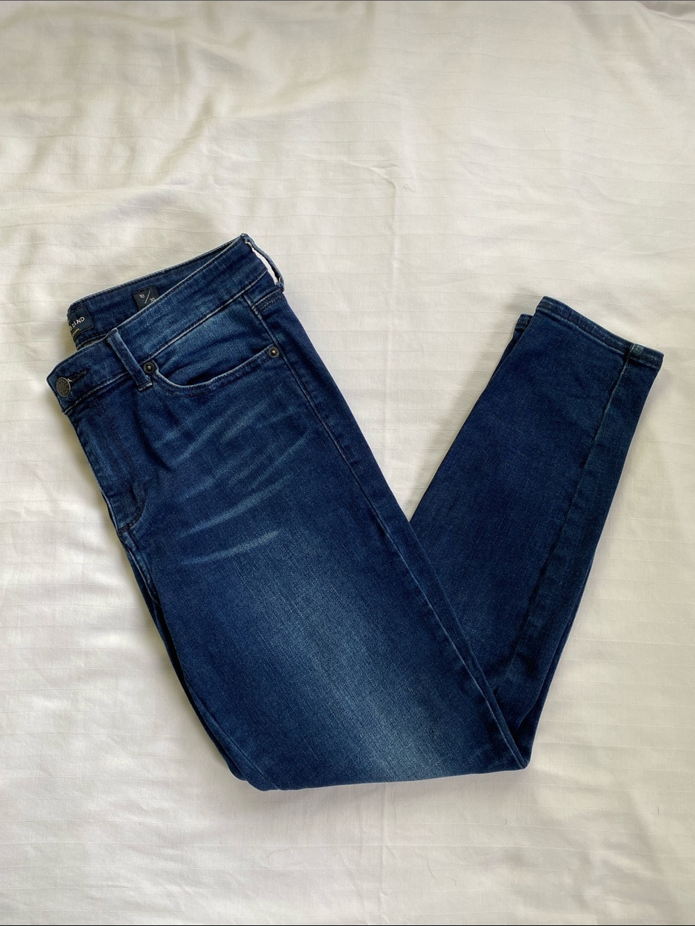 Lucky Brand Navy Blue Denim Jeans with Branded Button